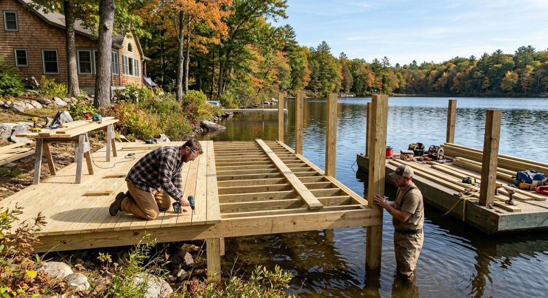 Pond Dock Construction in Olathe, KS